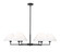 Leila Six Light Chandelier in Matte Black (224|744-44R-MB)