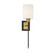 Alvara One Light Wall Sconce in Matte Black with Warm Brass Accents (51|9-1645-1-143)