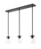 Thayer Three Light Pendant in Matte Black (224|742MP-3MB)