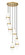 Cayden Seven Light Chandelier in Modern Gold (224|1946P-7R-MGLD)
