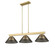 Cobalt Three Light Billiard in Modern Gold (224|152MGLD-ARS)