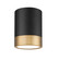 Algar LED Flush Mount in Matte Black + Modern Gold (224|1006F6-MB-MGLD-LED)