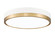 Algar LED Flush Mount in Matte White + Modern Gold (224|1006F16-MW-MGLD-LED)
