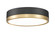 Algar LED Flush Mount in Matte Black + Modern Gold (224|1006F12-MB-MGLD-LED)