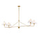 Kismet Four Light Linear Pendant in Gold Leaf (16|18314SWGL)