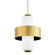 Melrose Six Light Pendant in Vintage Brass/Soft Black (68|275-46-VB/SBK)