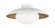 HATLEY One Light Ceiling Mount in White (423|M13121WHOP)