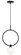 AVERLEY One Light Pendant in Black (423|C71301BKOP)