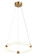 INKARA LED Pendant in Aged Gold Brass (423|C34816AG)