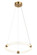 Inkara LED Pendant in Aged Gold Brass (423|C34816AG)