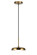 Creston LED Pendant in Aged Gold Brass (423|C34401AGOP)