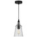 Loras One Light Mini Pendant in Midnight Black (1|P1449MBK)