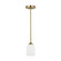 Emile One Light Mini Pendant in Satin Brass (1|GLP1021SB)