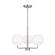 Rory Three Light Chandelier in Brushed Steel (1|GLC1043BS)