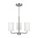 Rhett Three Light Chandelier in Brushed Steel (1|GLC1003BS)