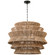 Antigua LED Chandelier in Bronze and Natural Abaca (268|CHC 5017BZ/NAB)