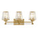 Garnet Three Light Bathroom Vanity in Warm Brass (51|8-6001-3-322)