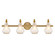 Adams Four Light Bathroom Vanity in Warm Brass (51|8-4417-4-322)