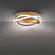 Veloce LED Flush Mount in Aged Brass (281|FM-24818-AB)