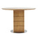 Vetralla Dining Table in Oyster Oak Veneer/Antique Brass (314|FDS02)