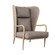 Stassi Chair in Smoke Oak/Carbon Leather (314|5743)