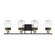 Macauley Four Light Bath Bar in Vintage Black w/Warm Brass (51|8-2069-4-51)