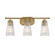 Chantilly Three Light Bathroom Vanity in Warm Brass (51|8-1745-3-322)