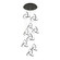 Vornado LED Chandelier in Black (34|PD-84909R-BK)