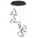 Vornado LED Chandelier in Black (34|PD-84905R-BK)