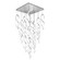 Interlace LED Chandelier in Chrome (34|PD-47825S-CH)
