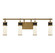 Abel LED Bathroom Vanity in Matte Black w/Warm Brass (51|8-1638-4-143)