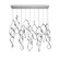 Interlace LED Chandelier in Chrome (34|PD-47814L-CH)