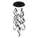 Interlace LED Chandelier in Black (34|PD-47809R-BK)