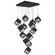 Ice Cube LED Chandelier in Black (34|PD-29313S-BK)