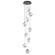 Whirl LED Chandelier in Black (34|PD-19405R-BK)