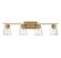 Calhoun Four Light Bath Bar in Warm Brass (51|8-1020-4-322)