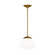 Milne One Light Pendant in Burnished Brass (454|EP1351BBS)