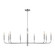 Brianna Nine Light Chandelier in Polished Nickel (454|EC1319PN)