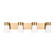 Roy Four Light Vanity in Satin Brass (454|DJV1084SB)