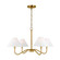 Eldon Four Light Chandelier in Satin Brass (454|DJC1194SB)