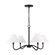 Eldon Four Light Chandelier in Midnight Black (454|DJC1194MBK)