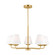 Albion Five Light Chandelier in Satin Brass (454|DJC1175SB)