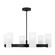 Rhode Six Light Chandelier in Midnight Black (454|DJC1166MBK)