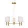 Manor Five Light Chandelier in Satin Brass (454|DJC1135SB)
