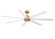Pendry 72 72'' Ceiling Fan in Brushed Satin Brass (26|FPD6872BSMW)