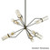 Raef Six Light Chandelier in Textured Bronze (67|F6318-TBZ/BBA)