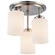 Three Light Flush Mount in Brushed Nickel (110|70520-3 BN) Three Light Flush Mount in Brushed Nickel (110|70520-3 BN)