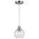 One Light Pendant in Brushed Nickel (110|22220 BN)