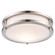 One Light Flush Mount in Brushed Nickel (110|10360 BN)