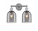 Edison Two Light Bath Vanity in Matte Black (405|616-2W-BK-G558-6GWH)